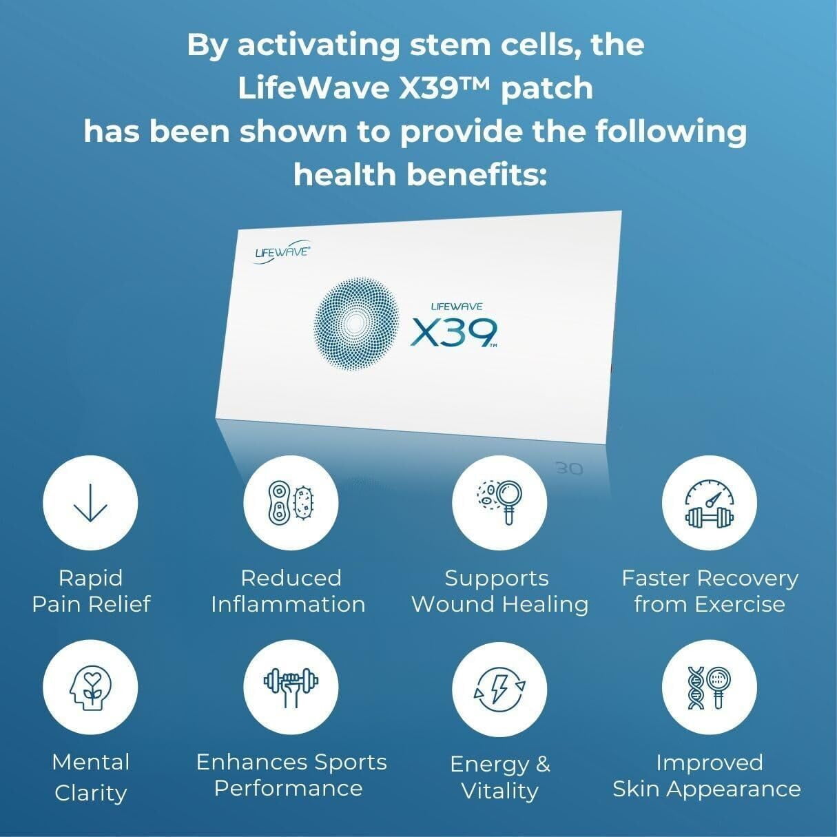 X39 Patches Lifewave Stem Cell Therapy, Activate, Regenerate