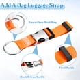 thumbnail image 3 of Add A Bag Luggage Strap, 6-12 Inch Adjustable Suitcase Belt Travel Accessories, Luggage Connector for Carry-on Baggage, Orange, 3 of 7