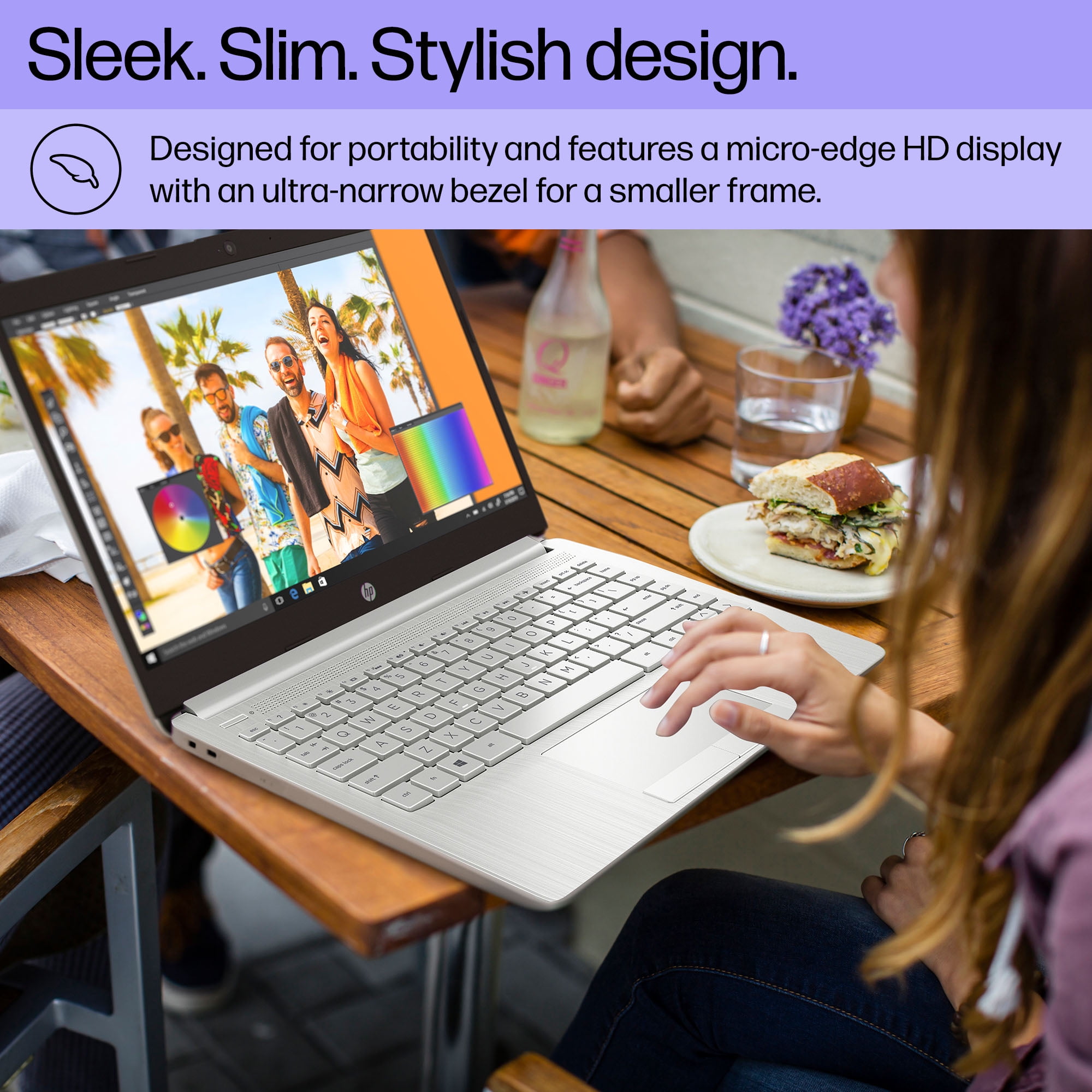 HP Stream 14" Laptop, Intel Celeron, 4GB, 64GB, Silver, Win 11 (S Mode), Office 365 1Yr, 14-cf2723wm