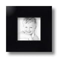 thumbnail image 2 of ArtToFrames 4" x 4" Satin Black Step Lip Picture Frame, 4x4 inch Black Wood Poster Frame (WOM-1452), 2 of 7