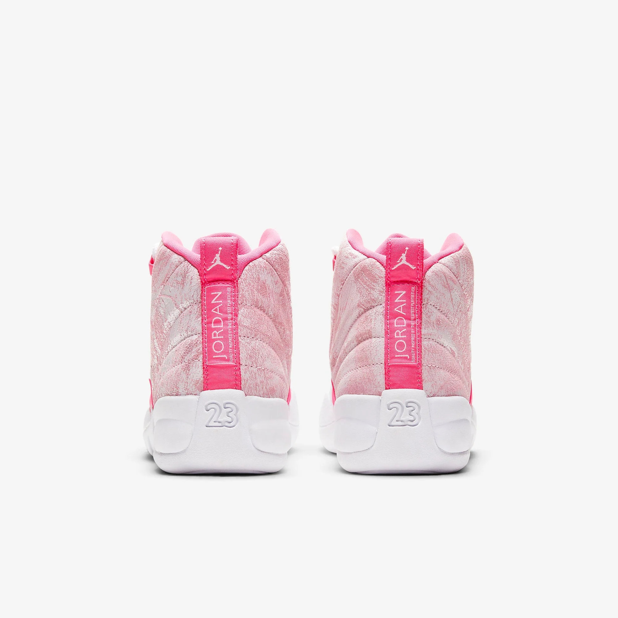 white pink jordan 12