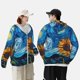thumbnail image 4 of Fotbe Starry Night Sunflower Field Chaqueta con Protección Solar UPF 50+ para Hombre y Mujer, Camisa con Capucha y Bolsillos-XX-Large, 4 of 7