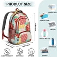 thumbnail image 5 of Pioneer Flower Backpack for School,Cute School Bag,Schoolbag with Adjustable Shoulder Straps & Padded Back,16.9 Inch, 5 of 5