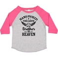 thumbnail image 3 of Inktastic Handpicked for Earth by My Brother in Heaven Angel Wings Boys or Girls Toddler T-Shirt, 3 of 5