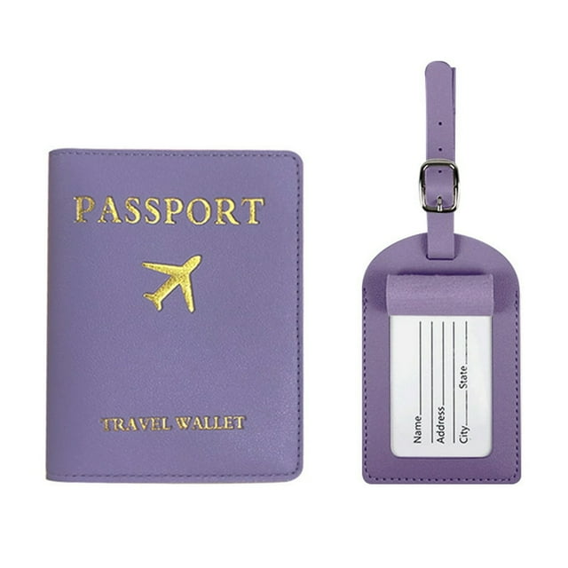 Pass-port Holder Multi-Purpose Tear-Resistant Dirt Proof Wear-resistant Portable Protector Anti-scratch Pass-port Cover And Luggage Tag Set Daily Use