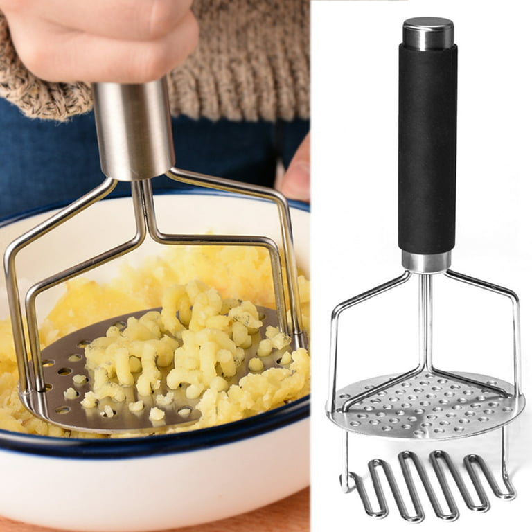 Cheers.US Stainless Steel Potato Masher Dual-Press Premium Heavy Masher and  Ricer Hand Tool with Non Slip Handle Perfect for Mashed Potatoes, Baby Food,  Vegetable, Fruits 