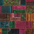 thumbnail image 1 of Ahgly Company Indoor Square Abstract Coffee Brown Oriental Area Rugs, 3' Square, 1 of 6
