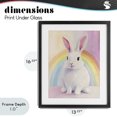 thumbnail image 4 of Stupell Industries Cottage Rainbow Bunny in Pastel Hues Black Framed Print Under Glass, 13 x 16, by The Prints Vibe, 4 of 8