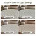 thumbnail image 7 of ODIKA 2'x3' Washable Doormat Farmhouse Symmetrical Inspired Contrasting Border Neutral Geometric for Entryway, Kitchen, Laundry Room, Non-Slip, Low Pile, 7 of 7