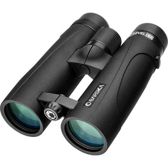 BARSKA 10x 42mm WP LEVEL ED Open Bridge Binoculars Black