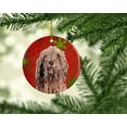 thumbnail image 2 of Carolines Treasures SC9757CO1 Otterhound Flocons de Neige Rouges Ornement en Céramique de Vacances, 2 of 2