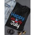 thumbnail image 3 of 4Th Of July Cupcake T-Shirt Women -Image by Shutterstock, Female x-Large, 3 of 4
