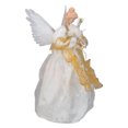 thumbnail image 3 of Kurt Adler 14.5" Gold and Ivory Pre-Lit Angel Christmas Tree Topper - Clear Lights, 3 of 6