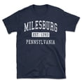 thumbnail image 1 of Milesburg Pennsylvania Classic Established Men's Cotton T-Shirt, 1 of 1