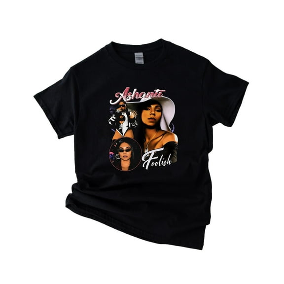 Ashanti Foolish R&B Singer 90s Retro Vintage Hip Hop Fan Gift Unisex T-Shirt, up to 5XL