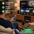thumbnail image 3 of Pack of 2-Replacement Remote Control Only for Roku TV-Compatible for TCL Roku/Hisense Roku/Onn Roku/Sharp Roku/Element Roku/Westinghouse Roku/Philips Roku Smart TVs (Not for Roku Stick and Box), 3 of 10