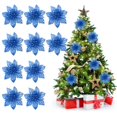 thumbnail image 1 of Navidad Reutilizable De 10Cm, Flores Artificiales Huecas Dobles, Decoración De Navidad, Adorno Para Árbol De Navidad Inevent HA043610-02, 1 of 5