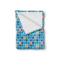 thumbnail image 2 of Abstract Soft Flannel Fleece Blanket, Mosaic Tile Inspired Image Formed as Chevron Pattern Elements in Watercolor Style, Cozy Plush for Indoor and Outdoor Use, 50" x 70", Multicolor, by Ambesonne, 2 of 5