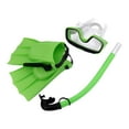 thumbnail image 4 of Juego de esnórquel, gafas de natación, equipo de esnórquel, equipo de buceo con cubierta para la nariz, respiración Verde Talla UE 30to35, 4 of 8