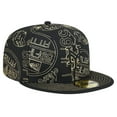 thumbnail image 3 of Men's New Era Black New York Mets 59FIFTY Day Allover Fitted Hat, 3 of 6