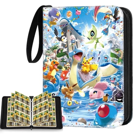 KENDINHF Trading Card Binder 9 Pocket PU Zipper Waterproof 900 Pockets