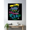 thumbnail image 2 of All I Need Is Vitamin Sea Poster Wall Art, Modern Wall Decor, 12x18 UNFRAMED, 2 of 3