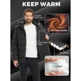thumbnail image 6 of Wantdo Men's Big and Tall Winter Coat Warm Winter Jacket Heavyweight Snow Jacket Dark Gray 5XL, 6 of 8