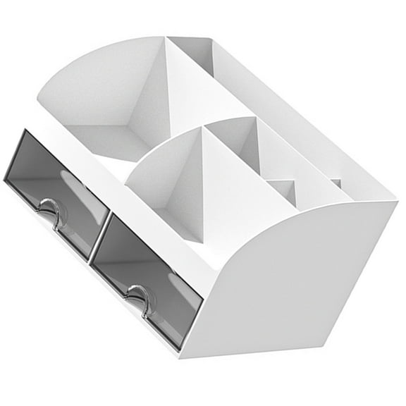 LITINKIMI Tabletop Organizer White Hips For Home Use Office Bedroom Study Room 1Set 8.3X5.6X4.7In
