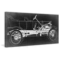 thumbnail image 3 of Marmont Hill Inc Marmont Hill - Vintage Race Car Blueprint 2 Painting Print on Canvas - Multi-color, 3 of 5