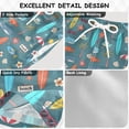 thumbnail image 2 of FORMRS Boys Swim Trunks Quick Dry Mesh Lining Beach Boardshorts, Sizes XS-XL, Cartoon Beach Pattern, 2 of 7