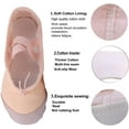 thumbnail image 5 of Ballet Slipper Shoes Stretch Satin Ballerinas Dance Yoga Flats with Pure Ribbons for Girls (Toddler/Little Kid/Big Kid, 5 of 7