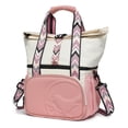 thumbnail image 1 of Bolsa de almuerzo SUNNY BIRD de doble compartimento con aislamiento blanco/rosa, 1 of 5
