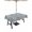 Gray Blue Light Blue Light Gray, variant on Outdoor Tablecloths with Umbrella Hole & Zipper, Blue Grey Seaports Rectangle Tablecloth 60x120 Inch, Vintage Ocean Anchor Shark Lighthouse Waterproof Table Cloth, Patio/Pool/Picnic Table Covers