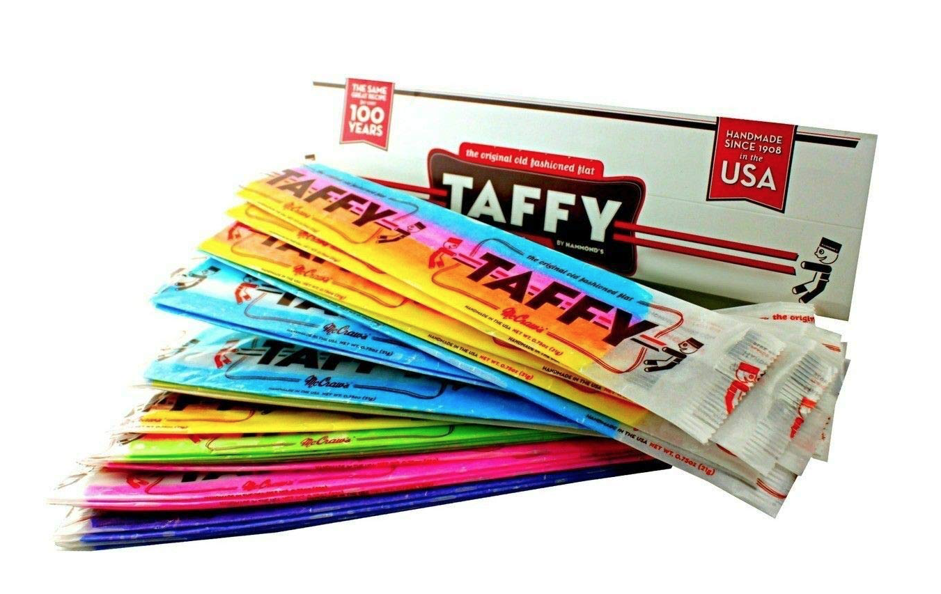 Mccraw S Giant Flat Taffy 24 Pack Classically Delicious Walmart Com