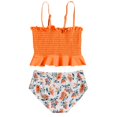 thumbnail image 6 of Lovebay Children Girls 2pcs Split Swimwear Set Sleeveless Vest Tube Cropped Top + Beach Flower Shorts Tankini Bikini Set, 6 of 15