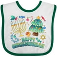 thumbnail image 3 of Inktastic Happy Chrismukkah Boys or Girls Baby Bib, 3 of 4