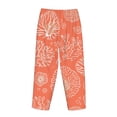 thumbnail image 5 of Naloa Beautiful Corals Print Women’s Ultra-Soft Comfy Pajama Lounge Pants with Pockets & Drawstring, 5 of 8