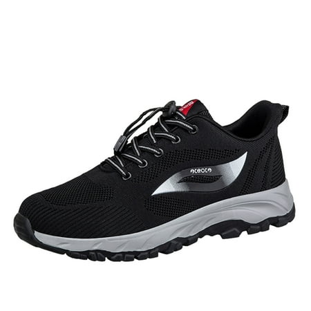 

SEMIMAY Couple Men s Spring And Summer New Non Slip Walking Fashion Light Shoes Middle Aged And Elderly Shoes Black