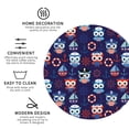 thumbnail image 3 of Fuzoiu pirate owls and boats Print Leather Coasters Set,Drink Coasters Set of 4,for Tabletop Protection, Durable PVC Coasters,Home Décor and Housewarming Gift-Round Shape, 3 of 6