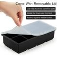 thumbnail image 3 of Ice Cube Tray with Lid and Bin for Freezer, Easy Release 55 Nugget Ice Tray with Cover, Storage Container, Scoop. Perfect Small Ice Cube Maker Tray & Mold. Flexable Durable Plastic, BPA Free, 3 of 5