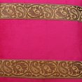 thumbnail image 4 of Stylo Culture Ethnic Settee Sofa Throw Pillow Covers Jacquard 16 x 16 Brocade Magenta Zippered 40x40 cm Bed Room Satin Velvet Floral Square Cushion Covers | Set Of 5, 4 of 4