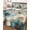 Light Brown Teal, variant on Quilts Queen Size Bedding Set, Teal Tulip Butterfly Reversible Summer Quilt 3 Pieces, Beige Turquoise Floral Blue Coastal Lightweight Bedspreads Coverlets with 2 Pillow Shams for All Seasons