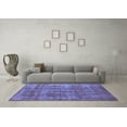 thumbnail image 3 of Ahgly Company Machine Washable Indoor Rectangle Oriental Blue Industrial Area Rugs, 2' x 4', 3 of 4