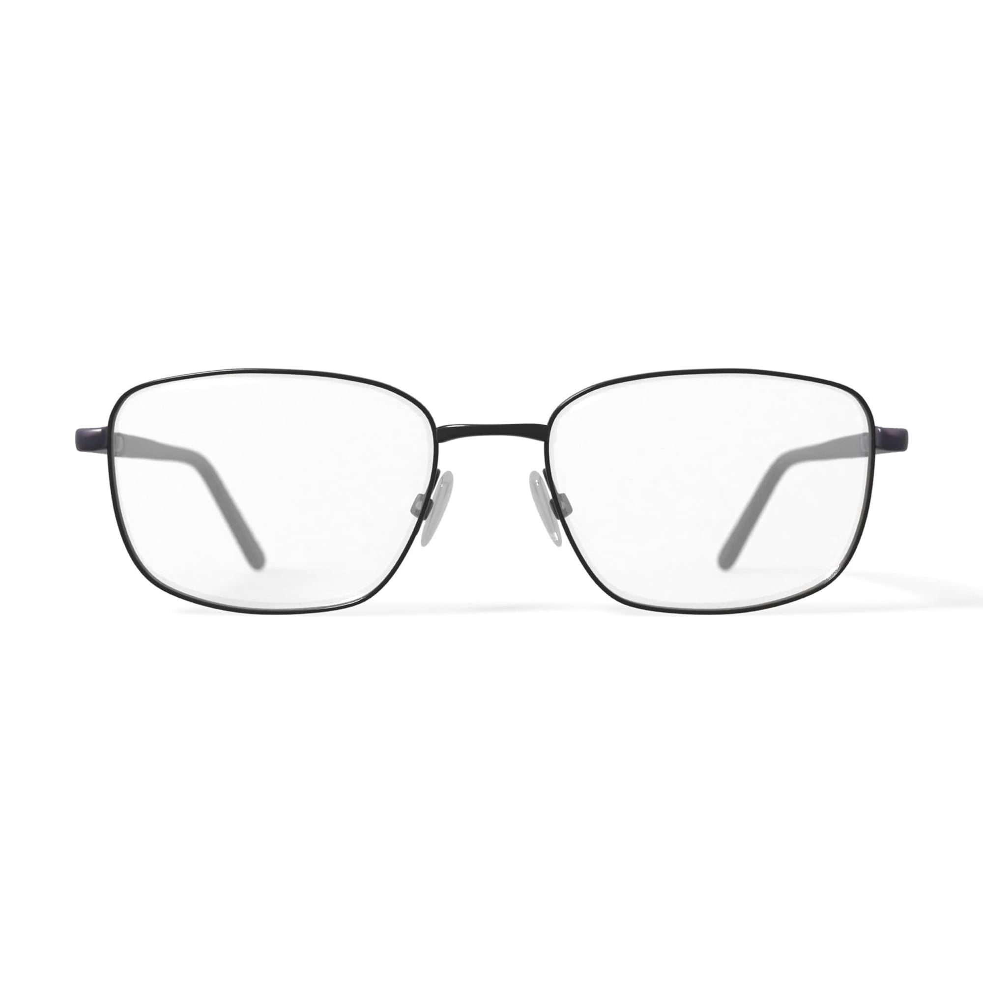Adolfo Men's Corporal Square Prescription Eyeglasses with Case, Gunmetal