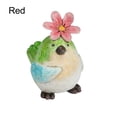 thumbnail image 2 of Trayknick Handicraft Bird Statue Artistic Resin Micro Landscape Miniature Bird Holding Flower for Desktop Red, 2 of 13