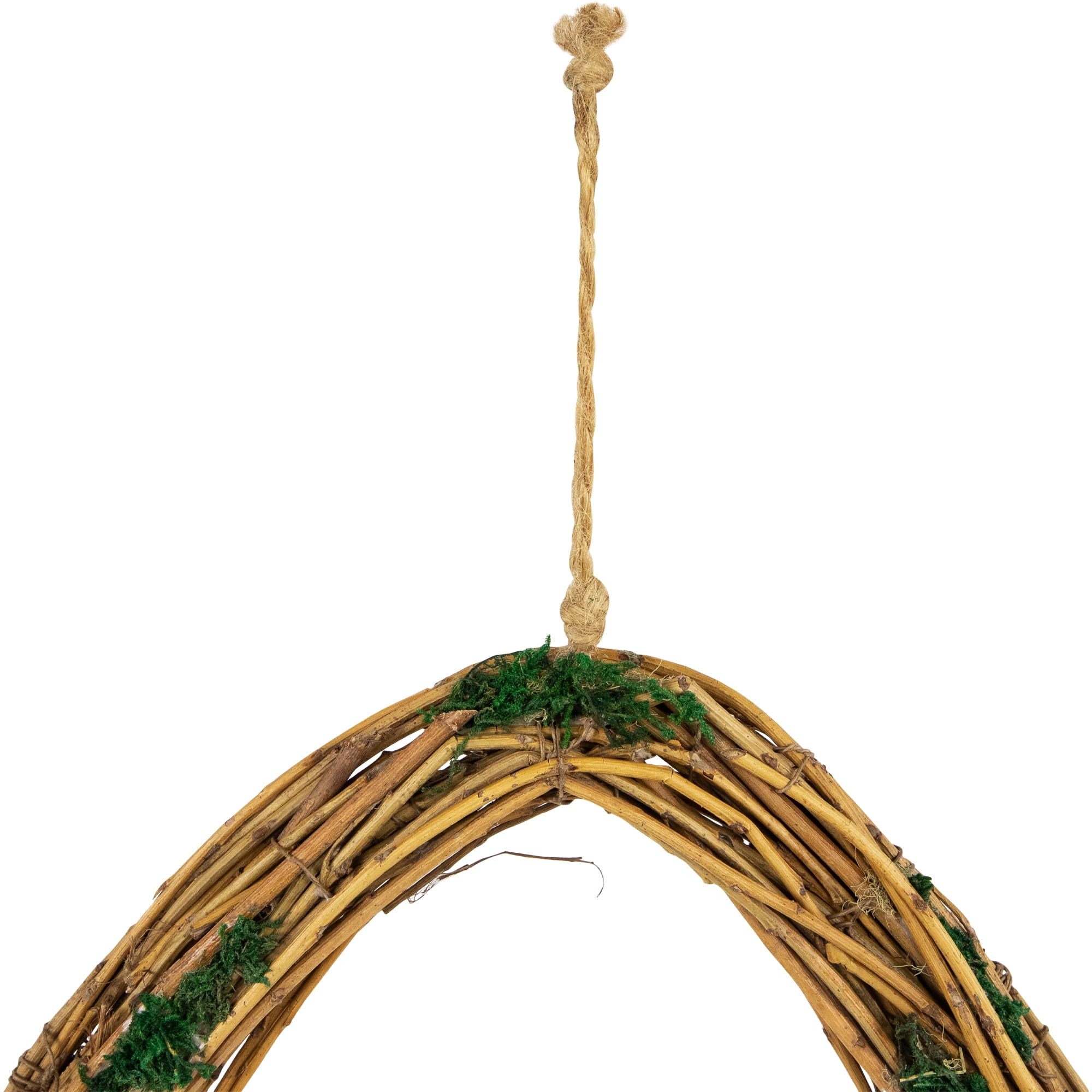 Northlight Natural Grapevine Twig Artificial Wreath with Moss - 15.25"