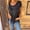 Black plus size summer t shirts a1, variant on Women's Plus Size Summer T-Shirts Short Sleeve Round Neck Embroidery Blouse Casual Boho Chic Tops Asymmetrical Hem Party Beach Vacation Fashion Clothes, Black 2XL