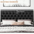 thumbnail image 7 of Homfa Faux Leather Storage Platform Bed Frame, Full Black Bed Frame with 4 Drawers, Upholstered with Adjustable Headboard, 7 of 7