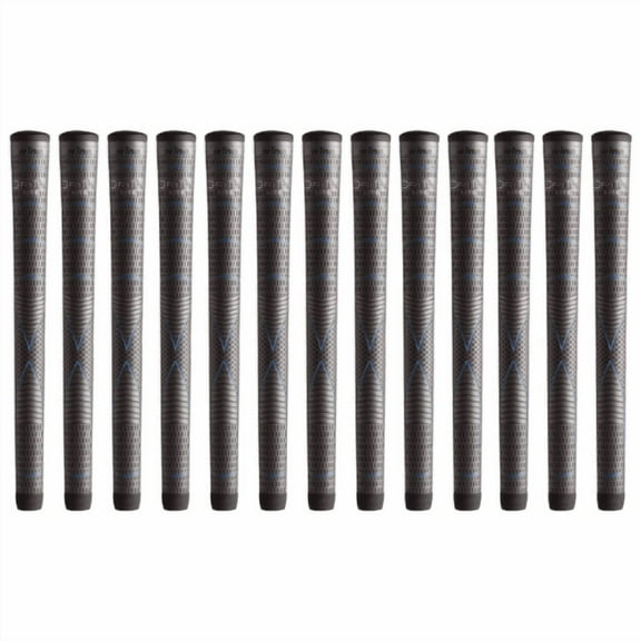 Set of 13 Winn Dri-Tac Lite Midsize Tacky Wrap Golf Grip, Dark Gray - 6DTL-DG