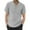 Gray, variant on Summer Clothes Men T Shirts Men Spring and Summer Solid Top Shirt Casual Cotton Linen Stand Top Plus Size Vacation Pocket Short Sleeve Shirt Z240706-Khaki L